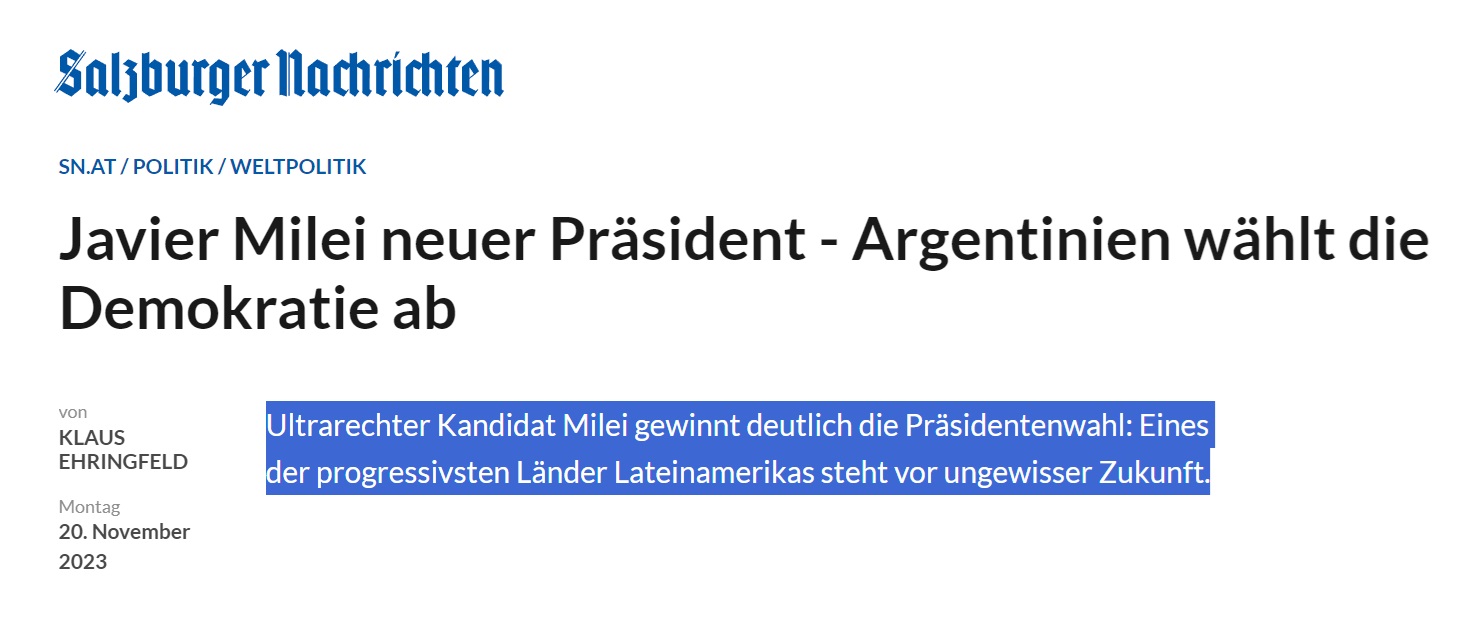 Warum haben die Argentinien Javier Milei gewählt – und warum linke